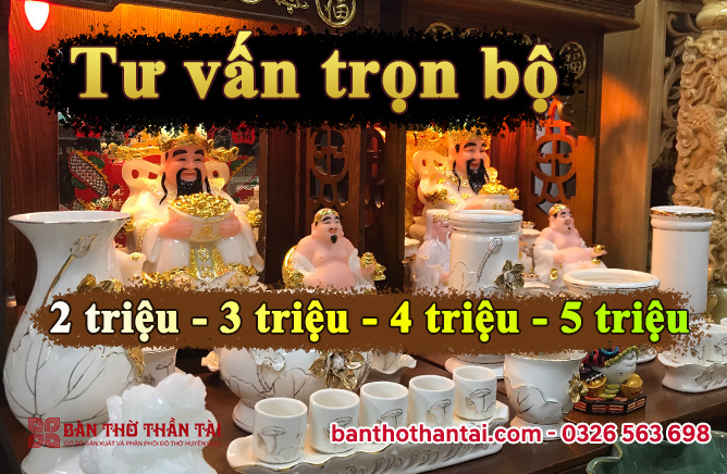 Trọn bộ bàn thờ tầm giá 2 đến 5 triệu