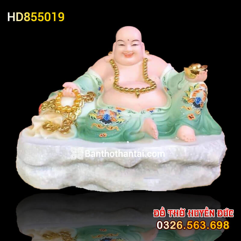 Tượng Phật Di Lặc Bột đá Xanh HD855019
