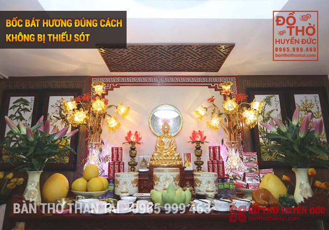 Cách lập bàn thờ Phật tại nhà trang nghiêm, sinh phước báu