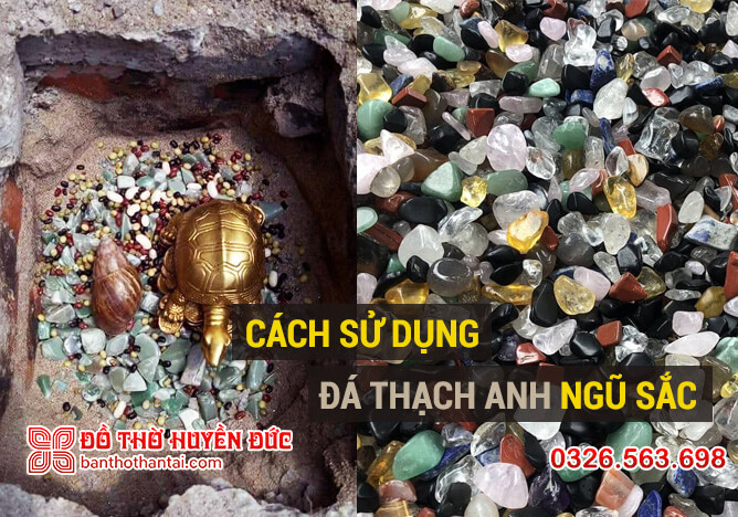 Cách sử dụng đá thạch anh vụn ngũ sắc