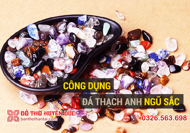 Công dụng của đá thạch anh ngũ sắc