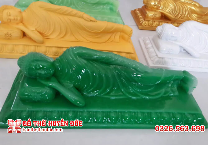 Tượng Phật Nhập Niết Bàn chất liệu bột đá tự nhiên