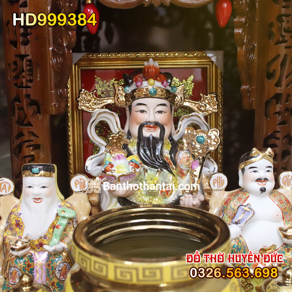 Bộ bàn thờ Thần Tài Hiện đại Kim sa HD999384