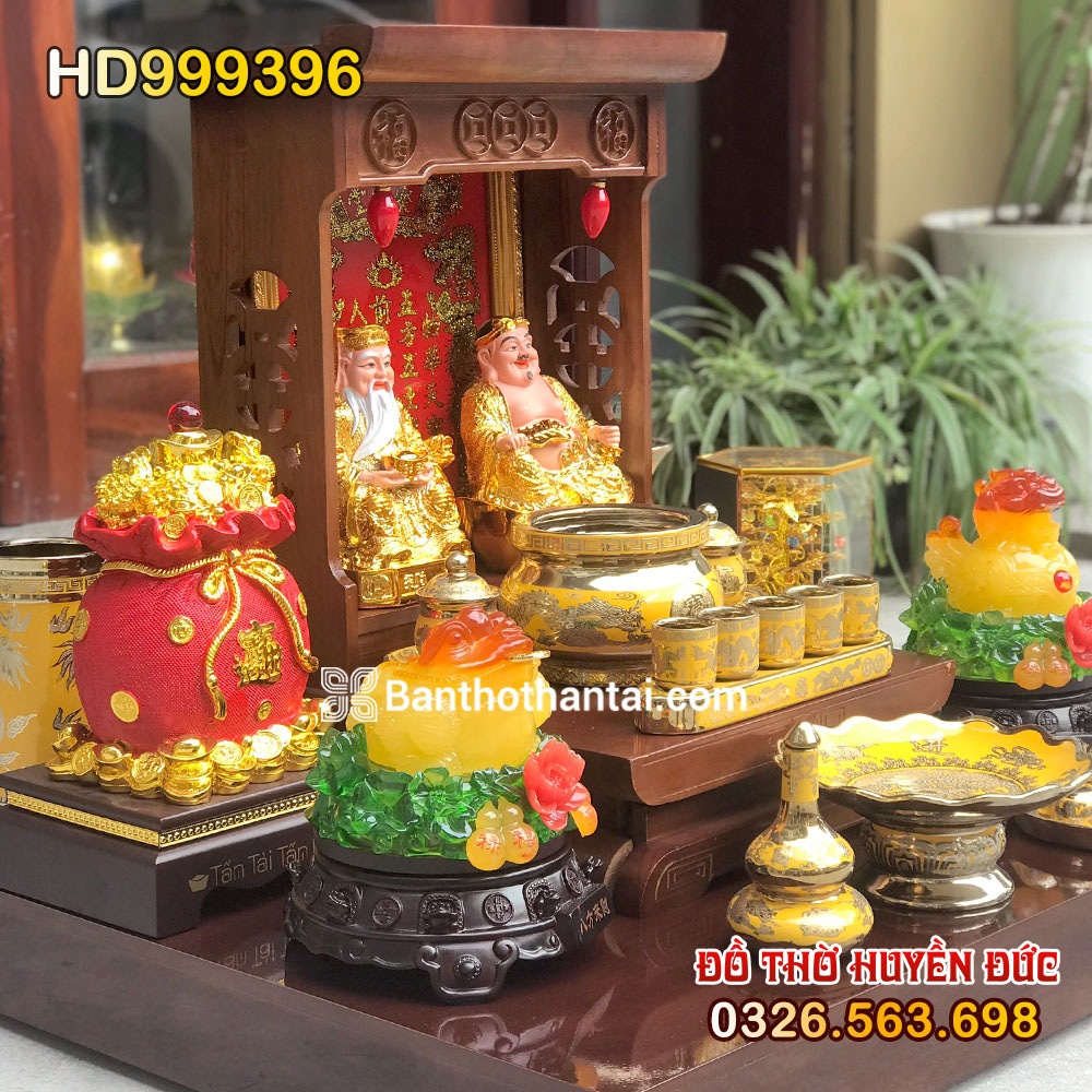 Bộ bàn thờ Thần Tài Hiện đại Kim sa HD999396