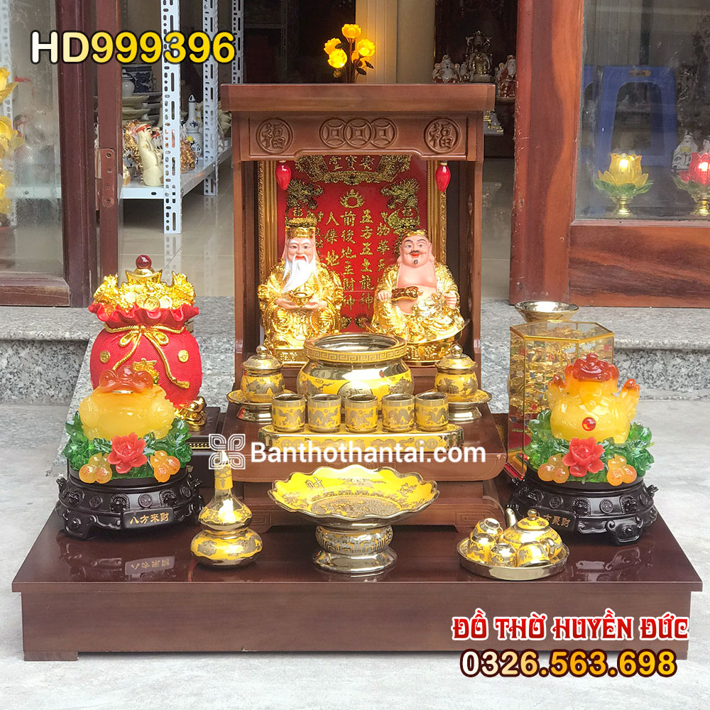 Bộ bàn thờ Thần Tài Hiện đại Kim sa HD999396