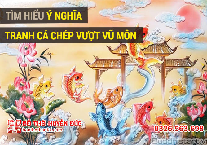 tìm hiểu ý nghĩa tranh cá chép vượt vũ môn hóa rồng