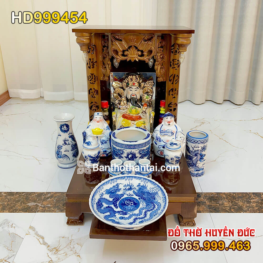 Bộ Bàn Thờ Thần Tài Mái Bằng HD999454