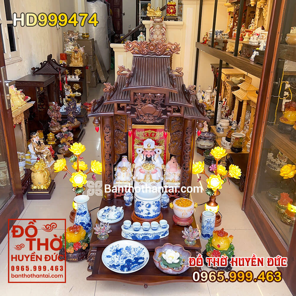 Bộ Bàn Thờ Thần Tài Mái Dốc HD999474