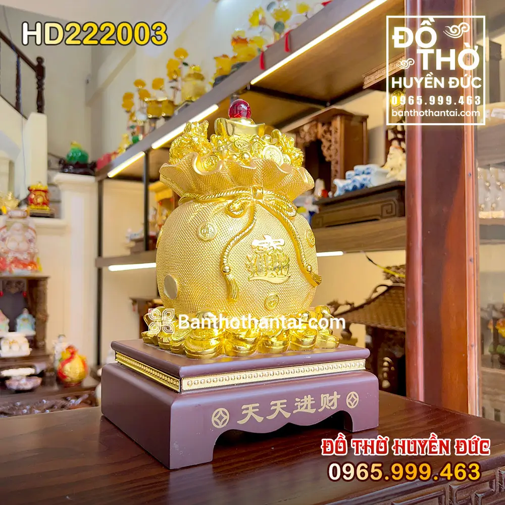 Túi Tiền Chiêu Tài Lộc Màu Vàng HD222003