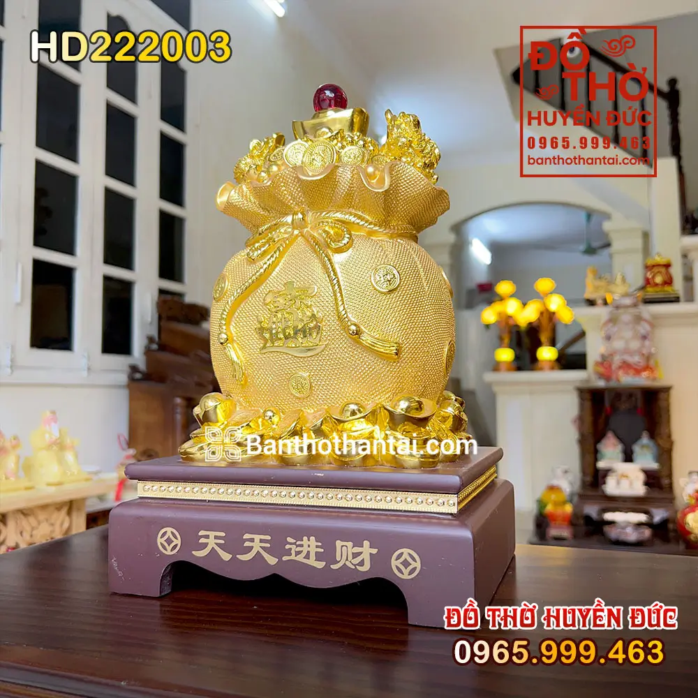 Túi Tiền Chiêu Tài Lộc Màu Vàng HD222003