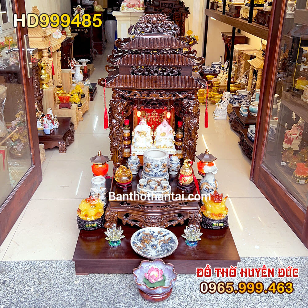 Bộ Bàn Thờ Thần Tài Mái Chùa HD999485