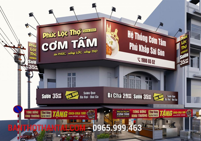 Biển quảng cáo Cơm tấm Phúc Lộc Thọ 6