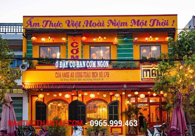 Biển quảng cáo cửa hàng ăn uống Mậu Dịch 5