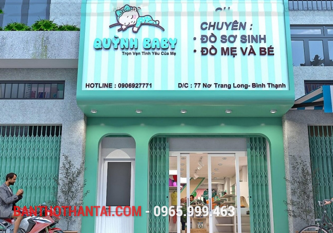 Biển quảng cáo cửa hàng mẹ và bé 14