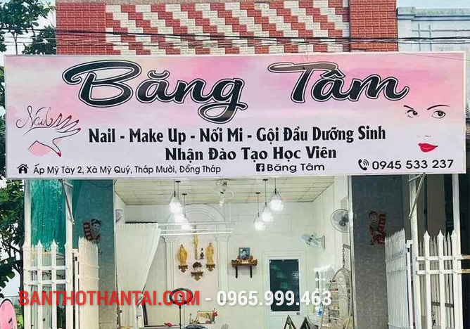 Biển quảng cáo cửa hàng nail 24