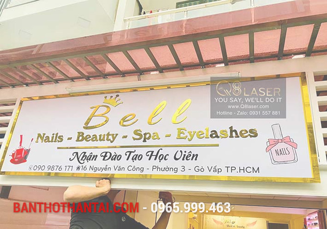 Biển quảng cáo cửa hàng nail 3