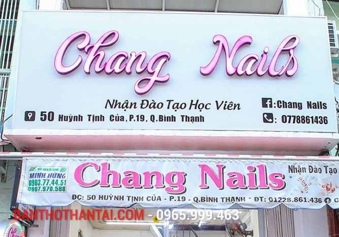 Biển quảng cáo cửa hàng nail 5