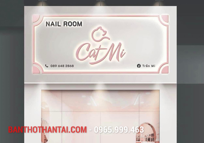 Biển quảng cáo cửa hàng nail 9