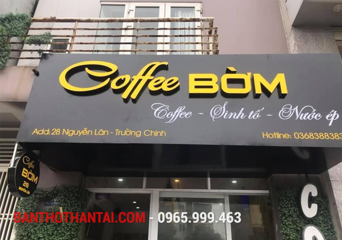 Biển quảng cáo quán Cafe 12